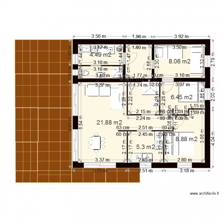 maison 6. Plan de 0 pièce et 0 m2