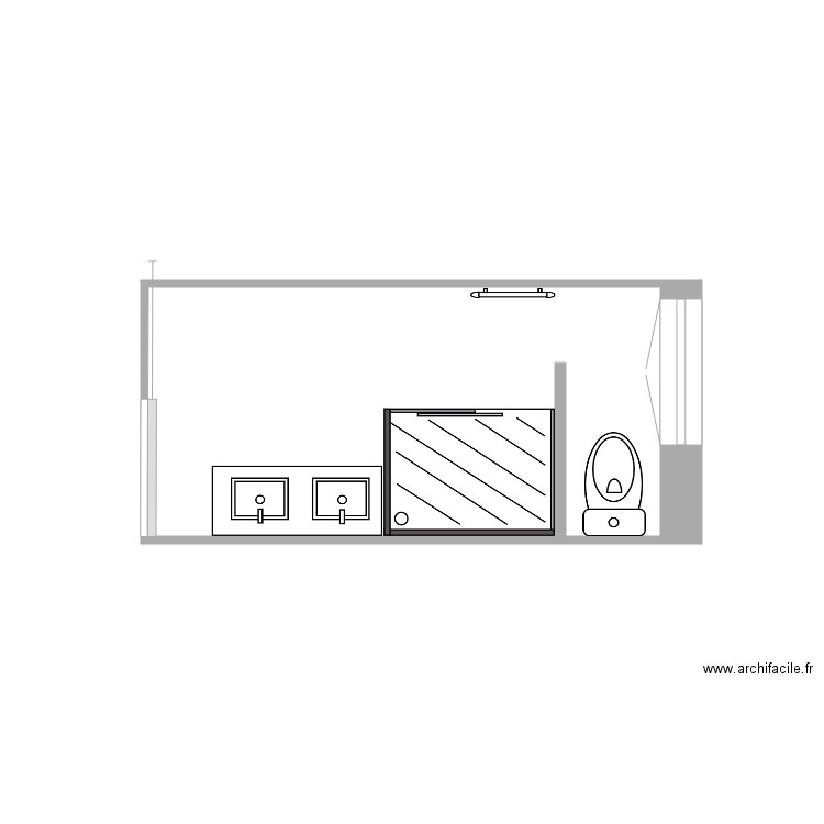 SALLE DE BAIN R1 BREUIL. Plan de 0 pièce et 0 m2