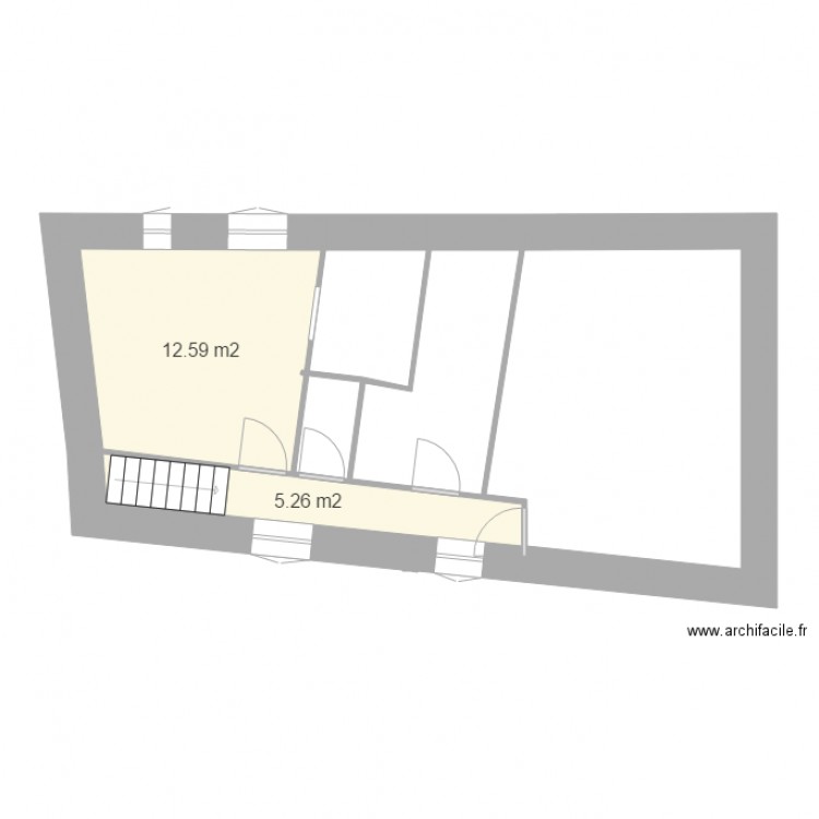 Plan de la grange exact 222. Plan de 0 pièce et 0 m2