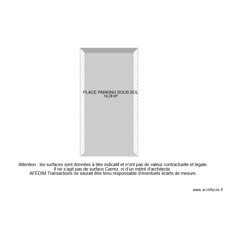 BI 9860 PARKING. Plan de 0 pièce et 0 m2