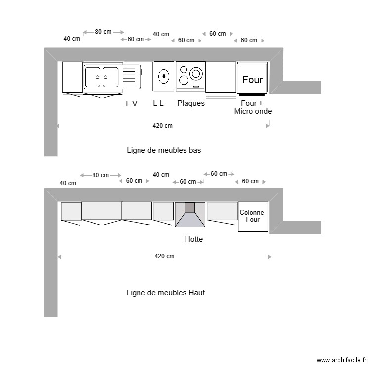 Cuisine Brignais. Plan de 0 pièce et 0 m2