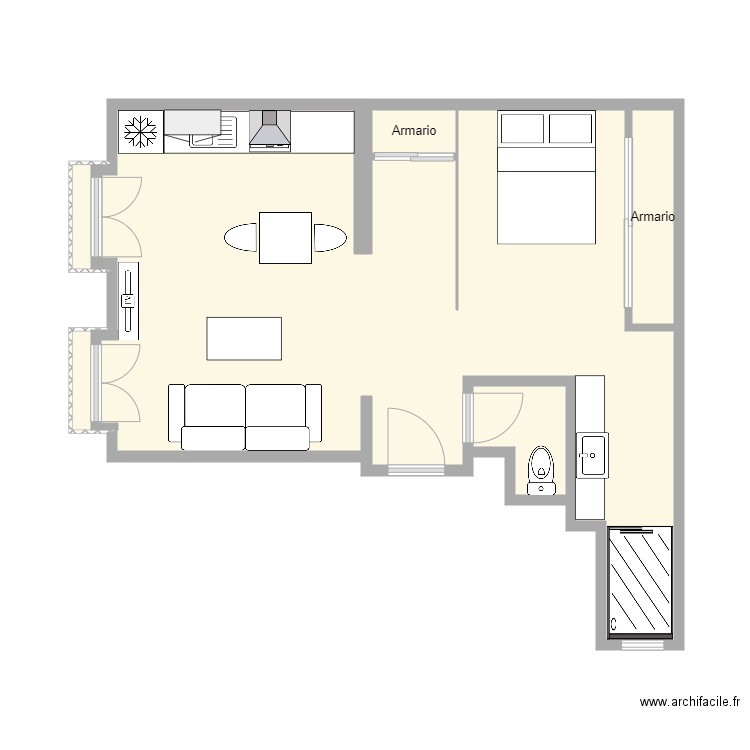 Calvo Asensio 7 1 A. Plan de 0 pièce et 0 m2