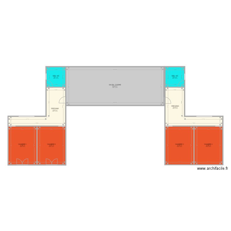 Maison conteneur 2. Plan de 0 pièce et 0 m2