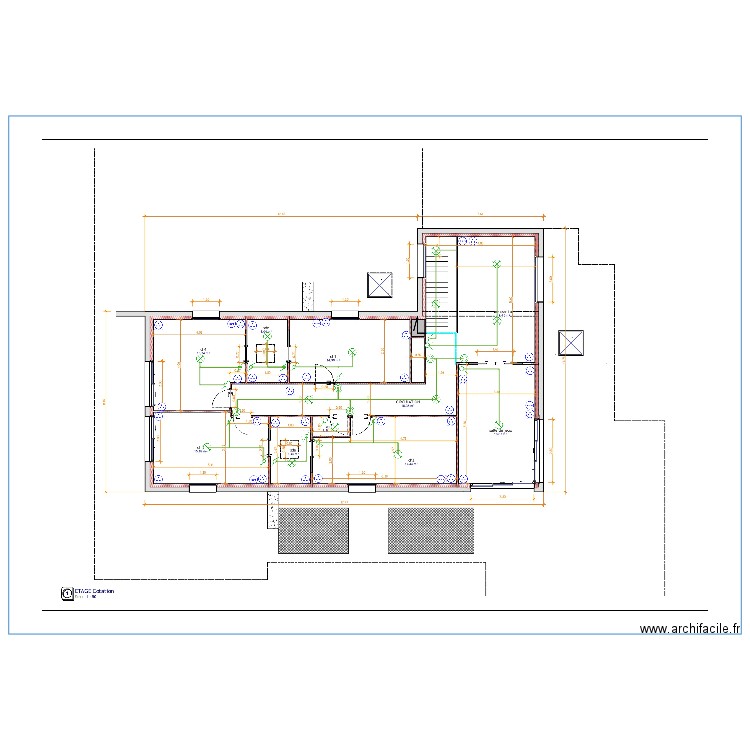 étage 1. Plan de 0 pièce et 0 m2