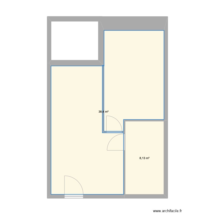 RIVEO. Plan de 2 pièces et 47 m2