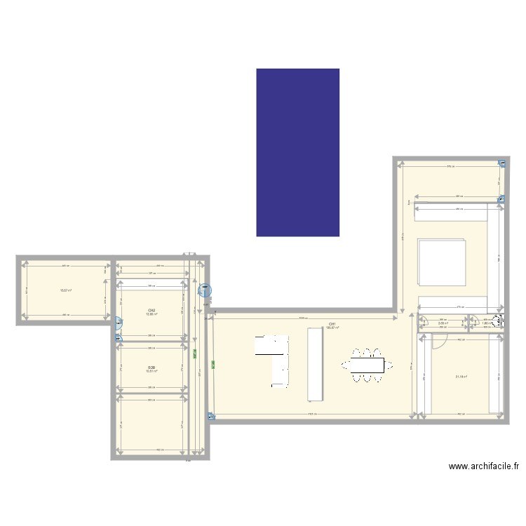 projet maison. Plan de 0 pièce et 0 m2