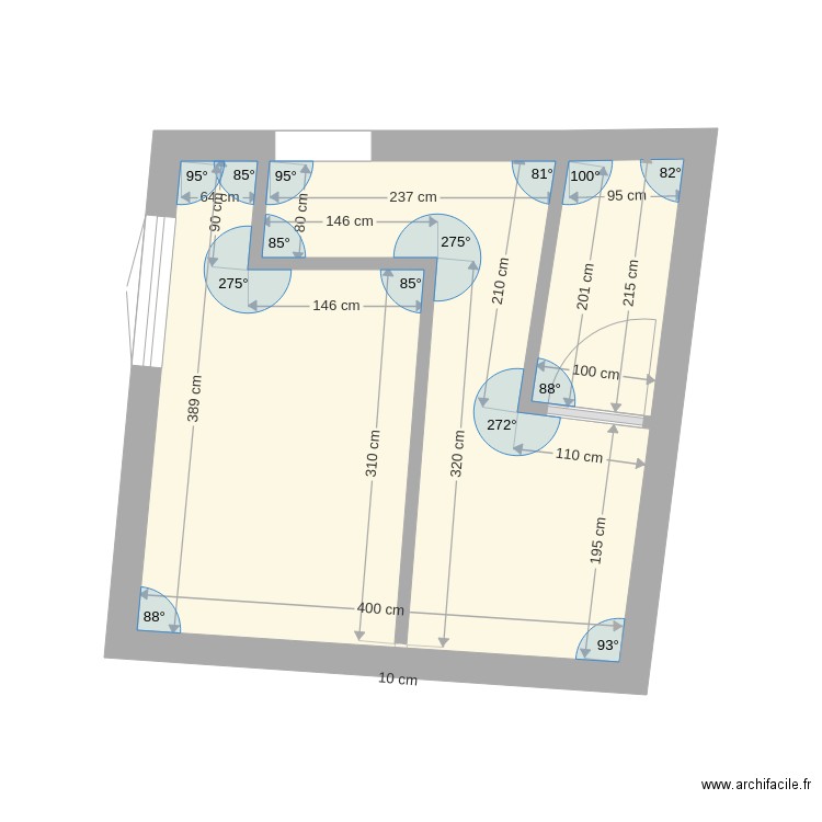 SdB Amandine. Plan de 0 pièce et 0 m2