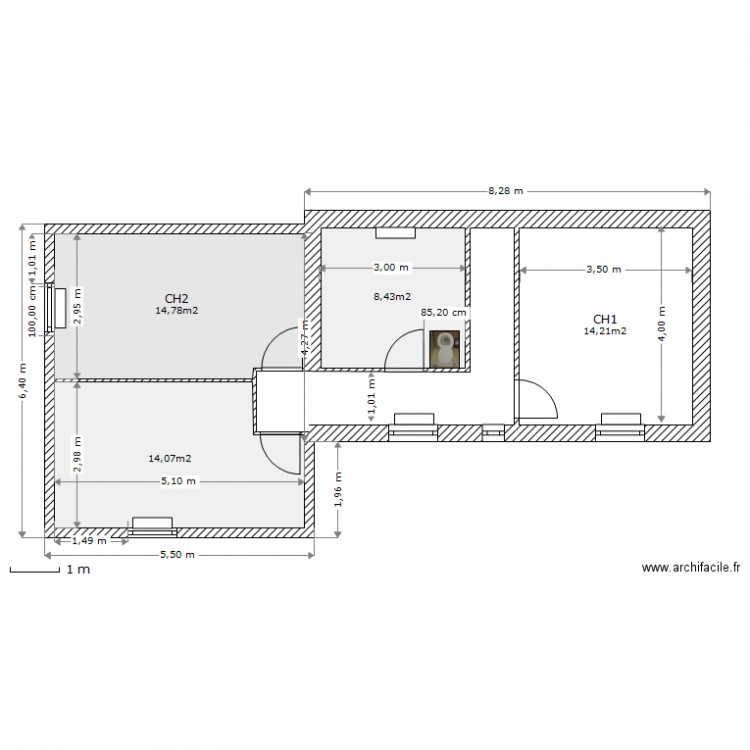 MAISON GALLIENI ETAGEradiateur. Plan de 0 pièce et 0 m2