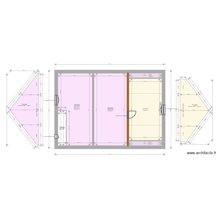 ML24006732. Plan de 18 pièces et 232 m2