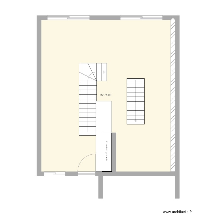 début RDC. Plan de 0 pièce et 0 m2