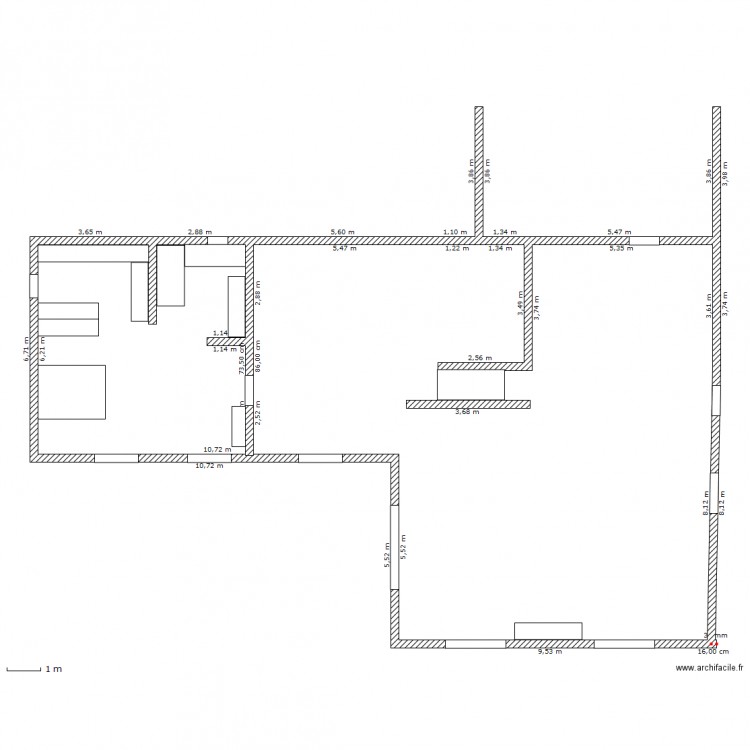 maison contemporaine 1. Plan de 0 pièce et 0 m2