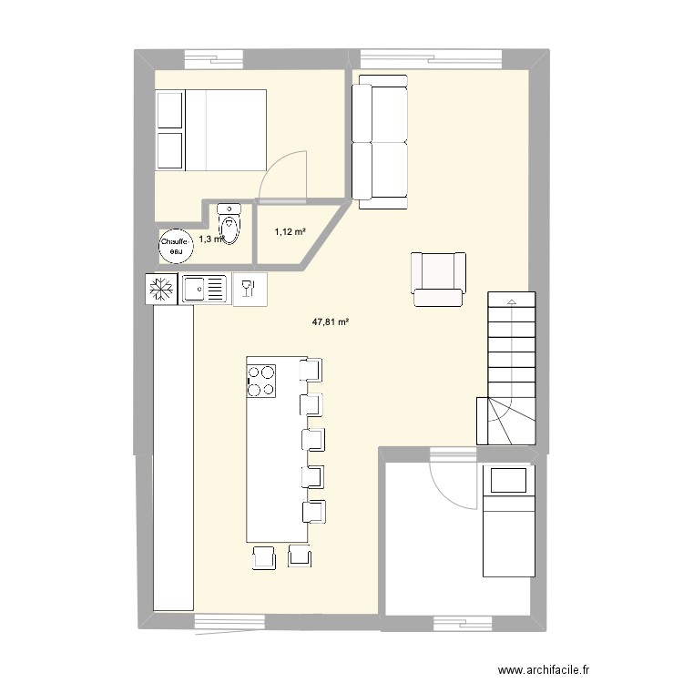 MAISON RDC modifiée 2. Plan de 0 pièce et 0 m2