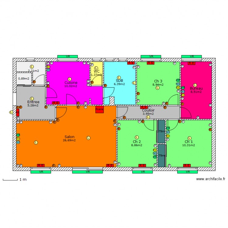 projet reseau elec 12. Plan de 0 pièce et 0 m2