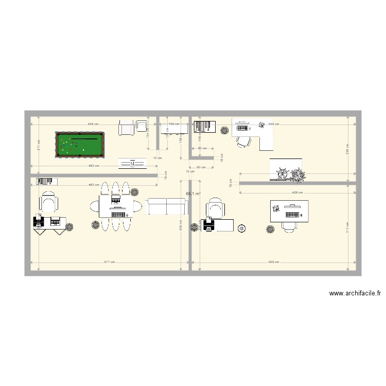 bureau Axel. Plan de 0 pièce et 0 m2