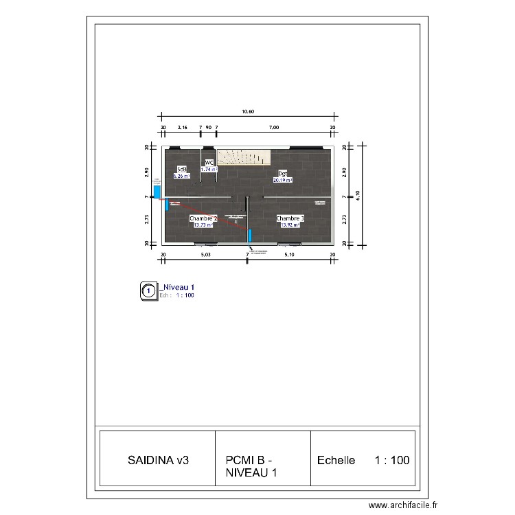 Saidina R+1 Multi. Plan de 0 pièce et 0 m2