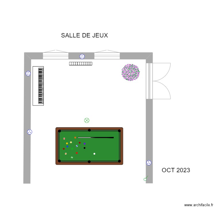 Salle de jeux. Plan de 0 pièce et 0 m2