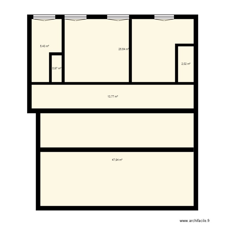 grenier. Plan de 0 pièce et 0 m2