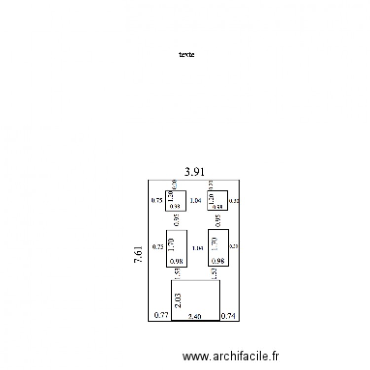 facade hichem1. Plan de 0 pièce et 0 m2