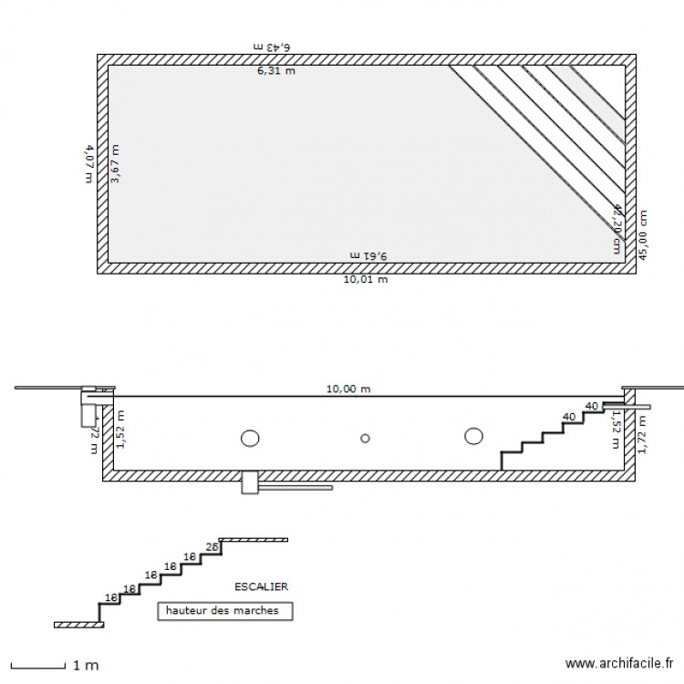 piscine 10 /4. Plan de 0 pièce et 0 m2