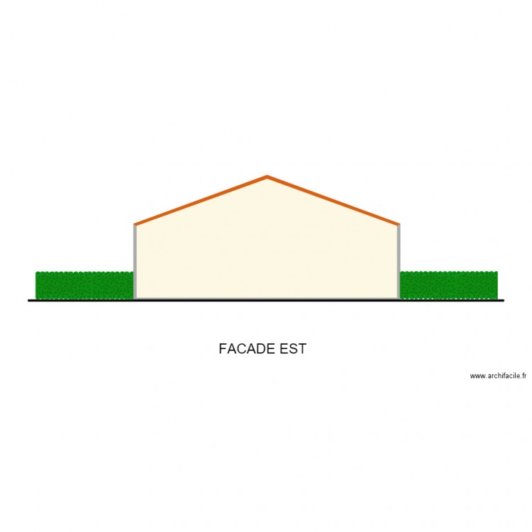 FACE EST . Plan de 0 pièce et 0 m2