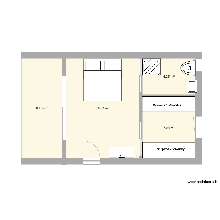 deuxième essai. Plan de 0 pièce et 0 m2