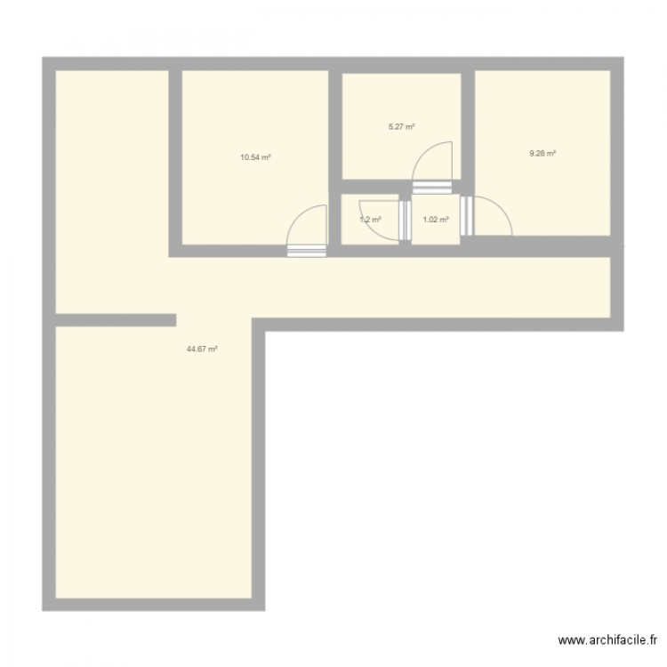 appartement t3. Plan de 0 pièce et 0 m2