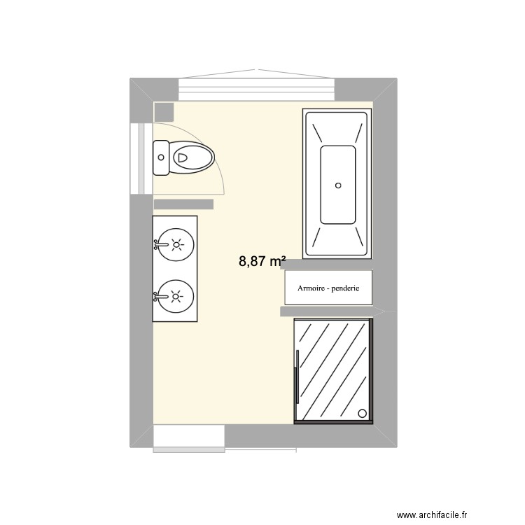 SDB filles double. Plan de 0 pièce et 0 m2