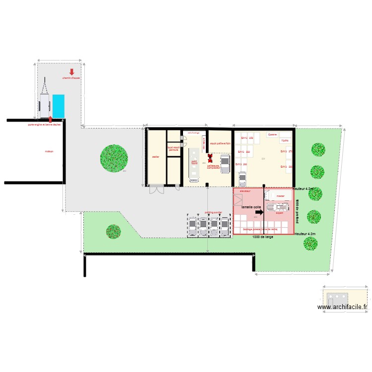 plan projet depot. Plan de 0 pièce et 0 m2