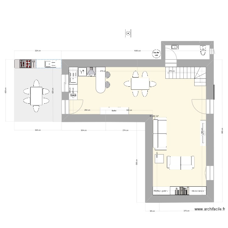 Appartement Quentin version 2. Plan de 0 pièce et 0 m2