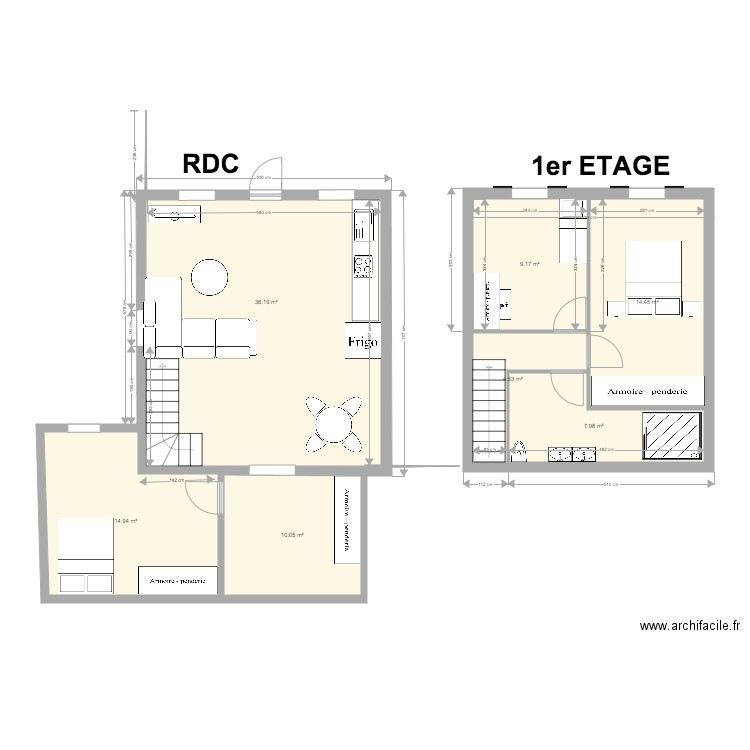 Appartement 3 Les Oliviers. Plan de 0 pièce et 0 m2