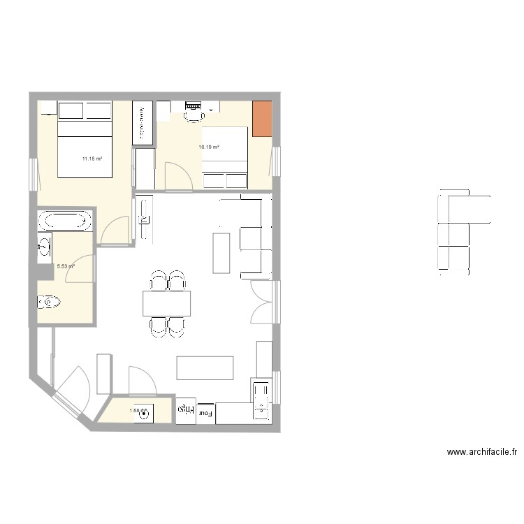 appartement jardin de l europe 2. Plan de 0 pièce et 0 m2