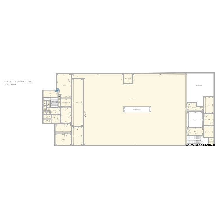 GIFI CLICHY 1 er etage . Plan de 0 pièce et 0 m2