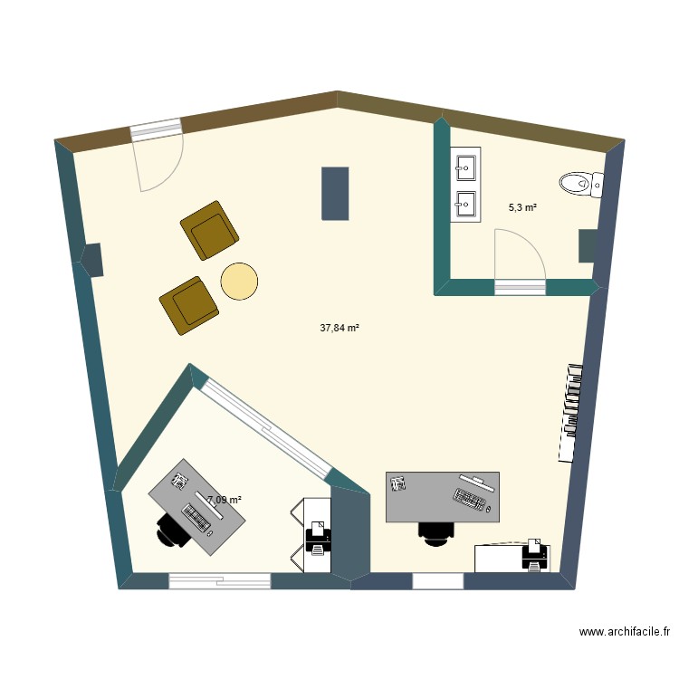 GRC . Plan de 0 pièce et 0 m2