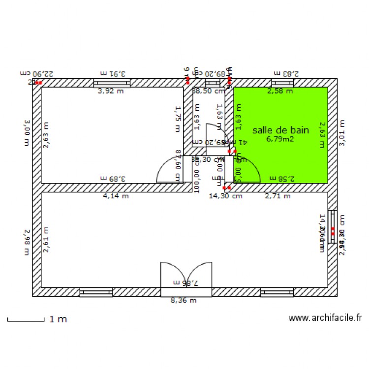 maisonette. Plan de 0 pièce et 0 m2