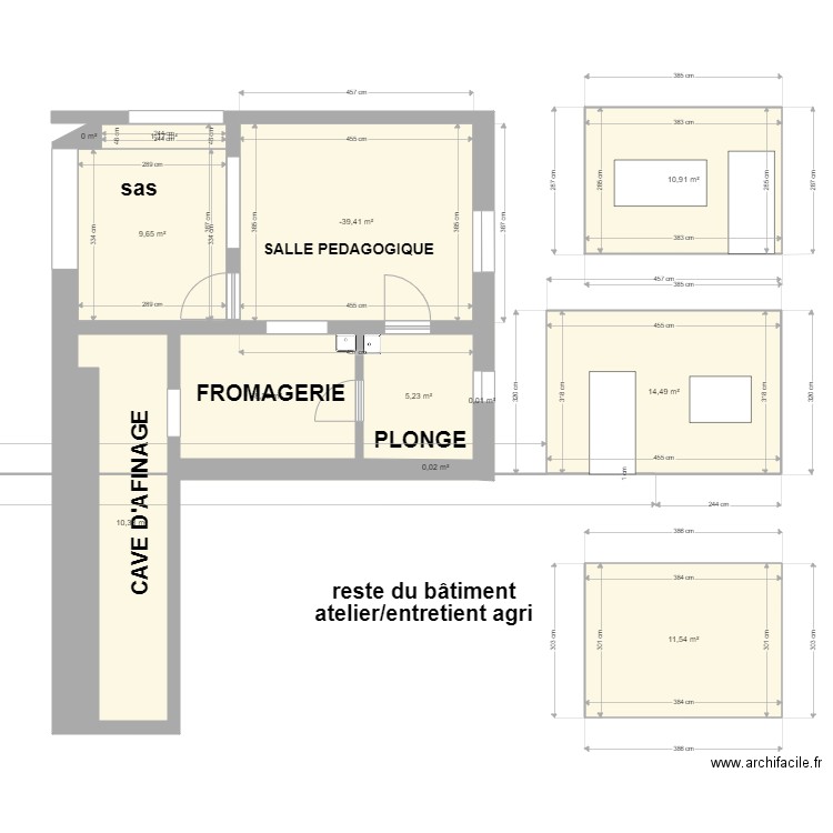 fromagerie crémerie sans les meubles. Plan de 0 pièce et 0 m2