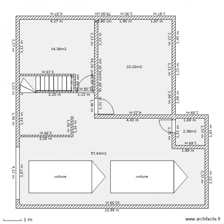 sous-sol. Plan de 0 pièce et 0 m2