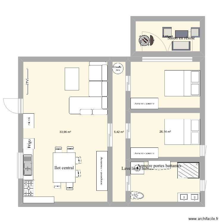 Appartement . Plan de 0 pièce et 0 m2