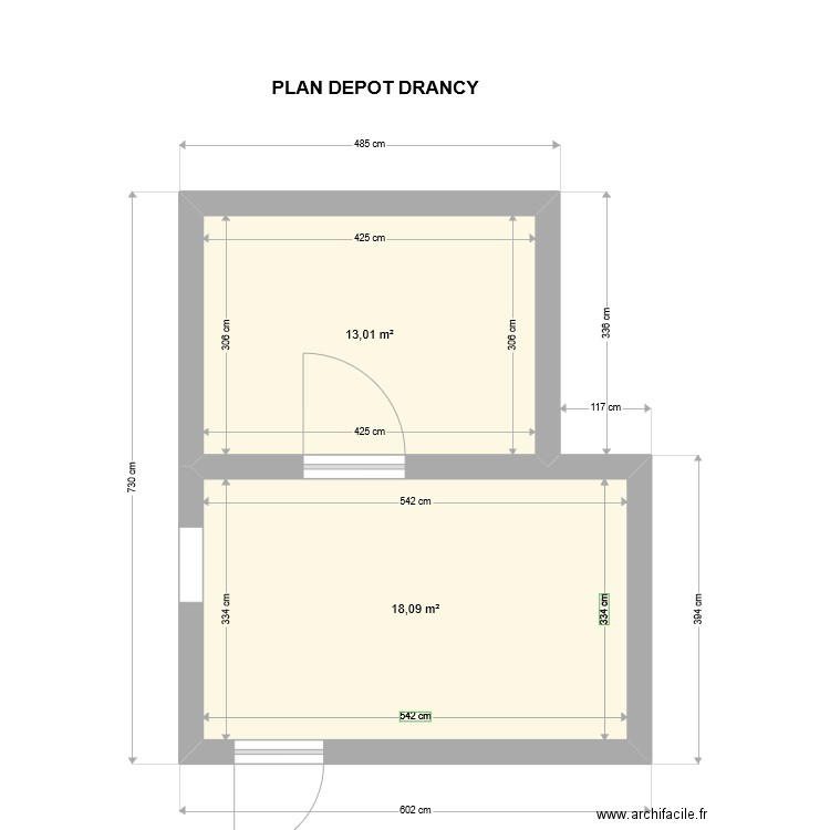 plan depot. Plan de 0 pièce et 0 m2