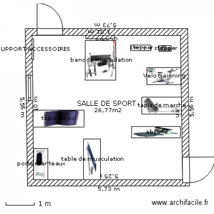 SALLE DE SPORT. Plan de 0 pièce et 0 m2