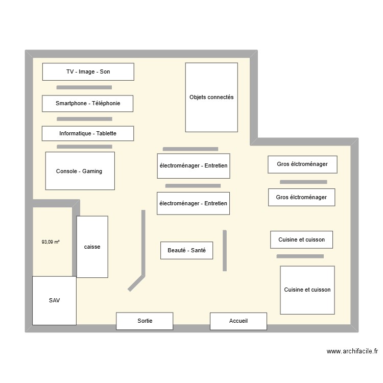 Plan de masse - Boulanger, Chambly 60230. Plan de 1 pièce et 93 m2