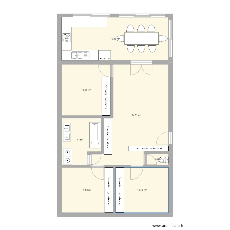 Maison Gignac-la-Nerthe . Plan de 7 pièces et 83 m2