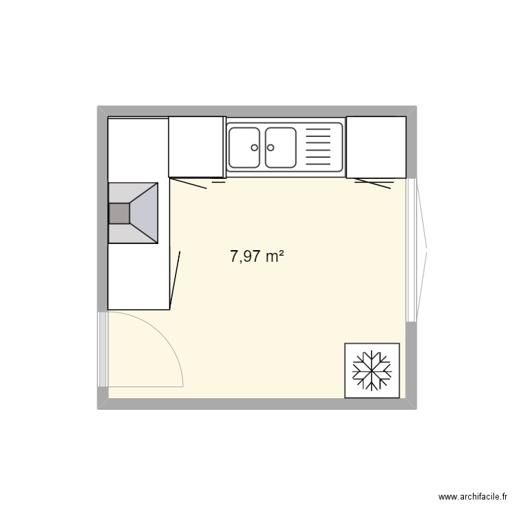 CUISINE SANDRINE. Plan de 0 pièce et 0 m2