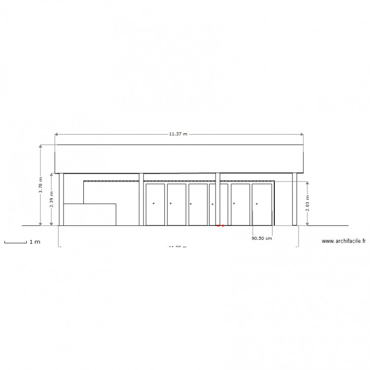 Sanitaire 2013 coté 2. Plan de 0 pièce et 0 m2