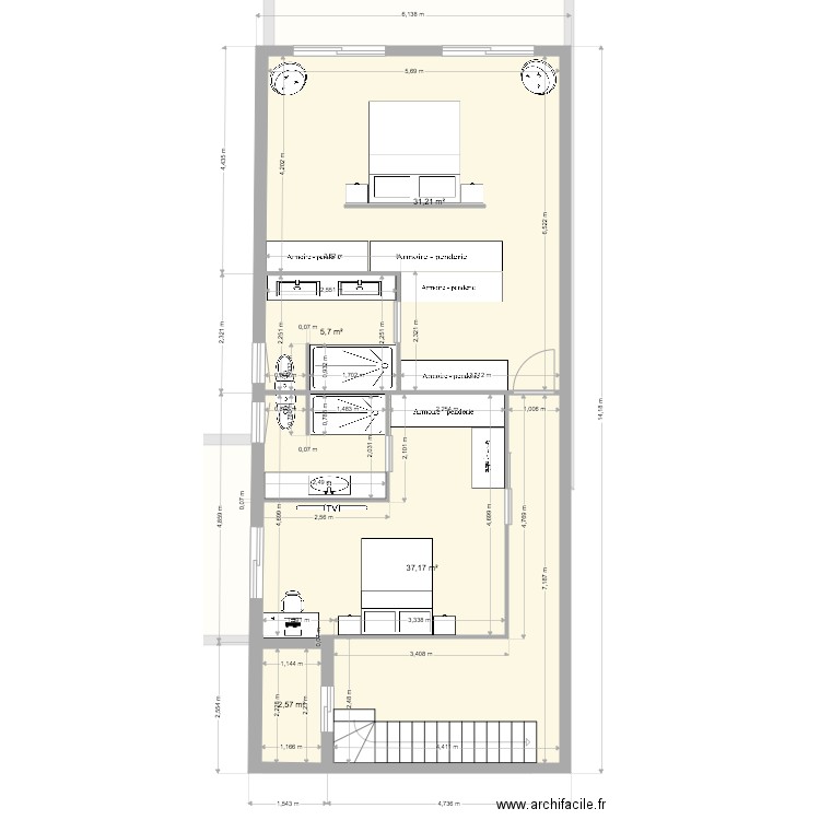 karim diderot meublé2. Plan de 0 pièce et 0 m2