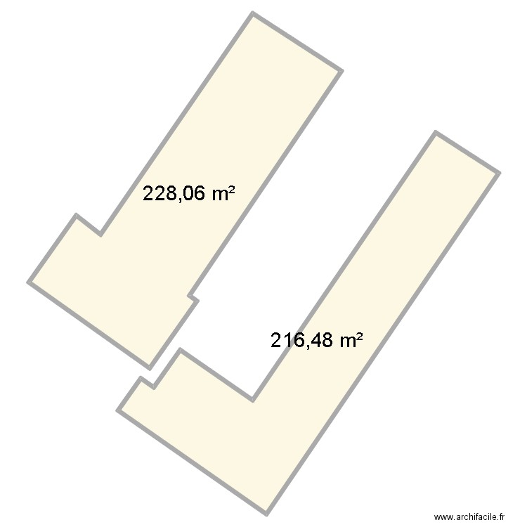 CADASTRE VILLORCEAU . Plan de 2 pièces et 445 m2