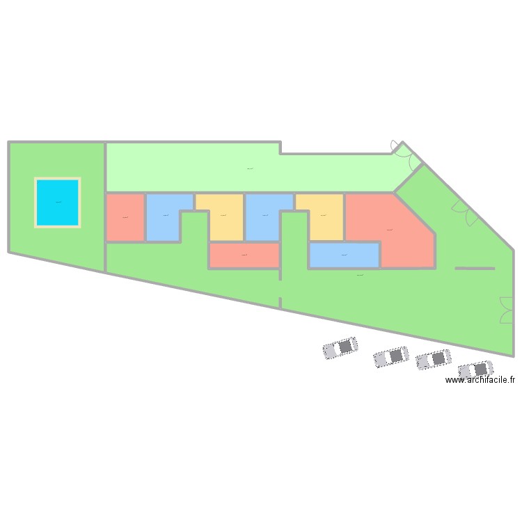 appart 1710D. Plan de 11 pièces et 963 m2