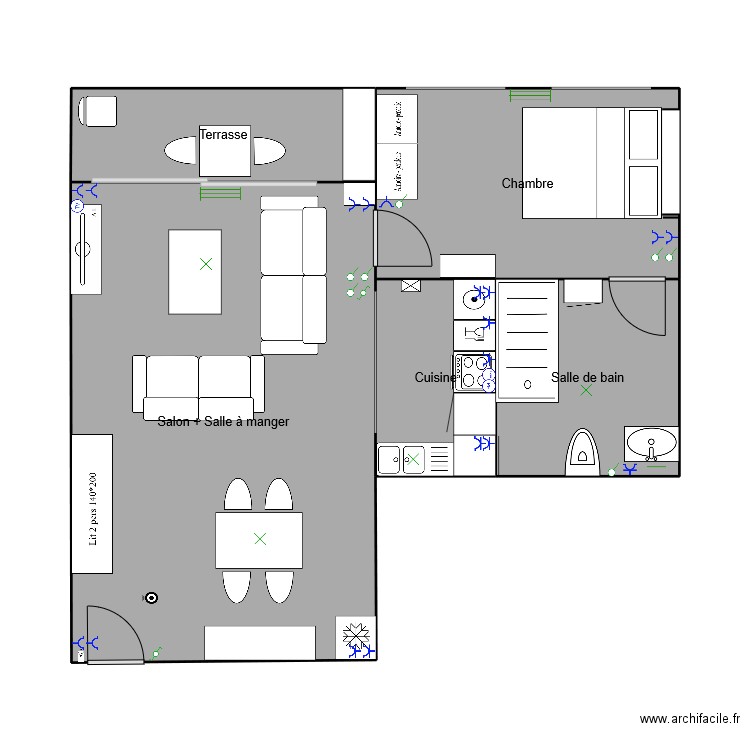 La Panne. Plan de 0 pièce et 0 m2