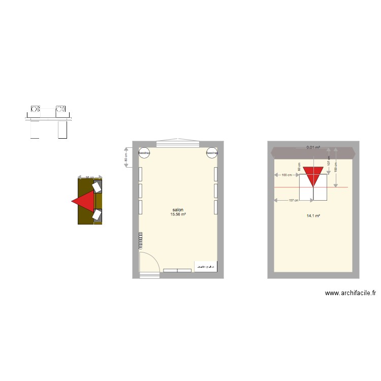 salon 4. Plan de 0 pièce et 0 m2