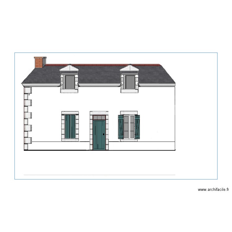 Faubourg façade. Plan de 0 pièce et 0 m2