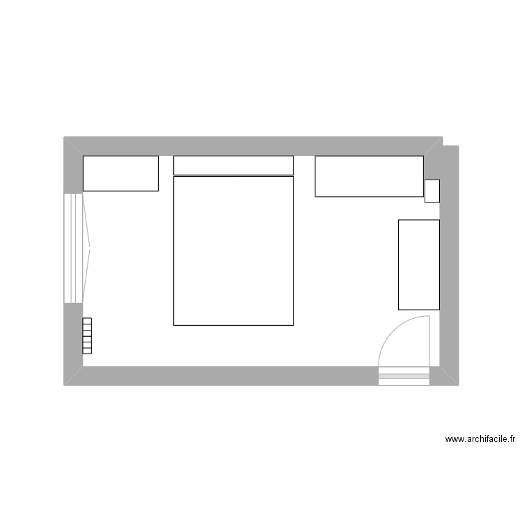 Chambre. Plan de 0 pièce et 0 m2